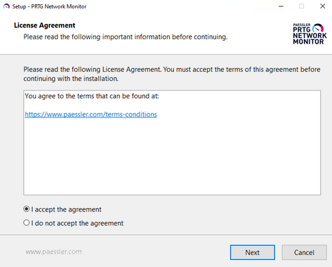 Setup Dialog: License Agreement Setup Dialog: License Agreement