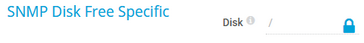 SNMP Disk Free Specific